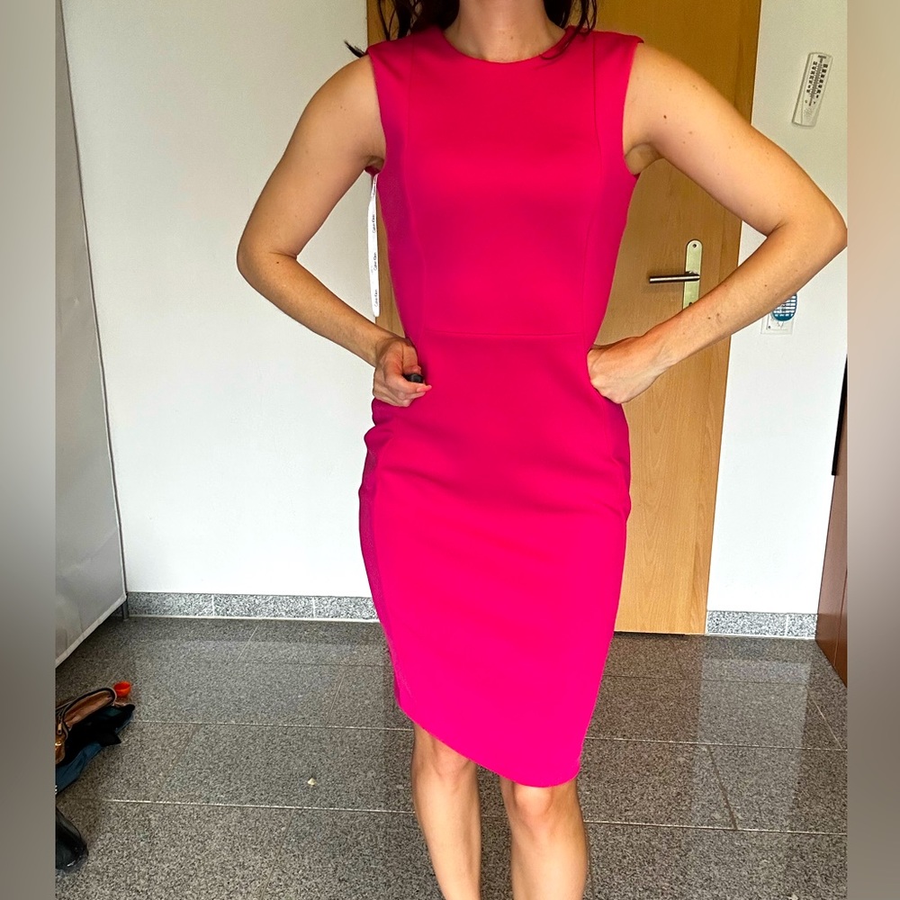 Pink Calvin Klein dress